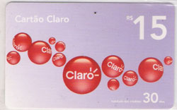 21320 Pr-Pago CLARO R$ 15 ( bolas vermelhas) ABNC