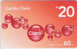 21322 Pr-Pago CLARO R$ 20 ( bolas vermelhas) validade 60 dias