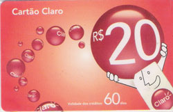 21323 Pr-Pago Claro R$ 20 ( boneco Branco) ABNC