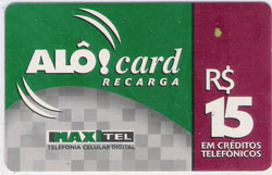37503A Pr Pago Al Card R$ 15,00 Validade  SEM VALIDADE